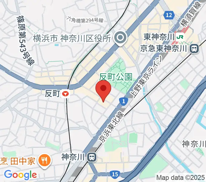 STUDIO楽 横浜反町店の地図