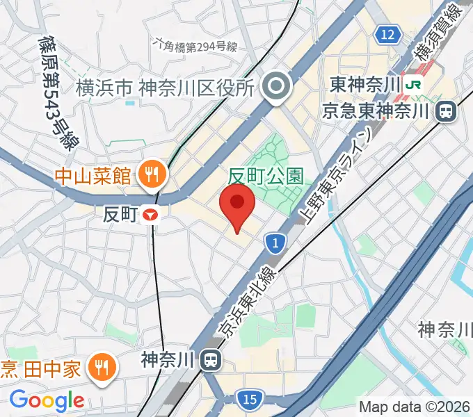 STUDIO楽 横浜反町店の地図