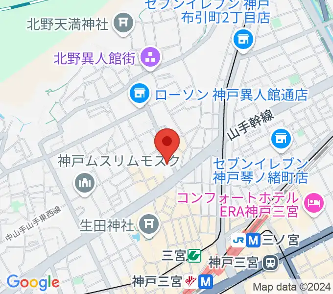 神戸SONEの地図