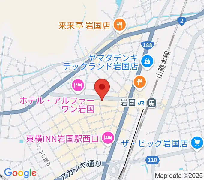 岩国club LOUDSTARの地図