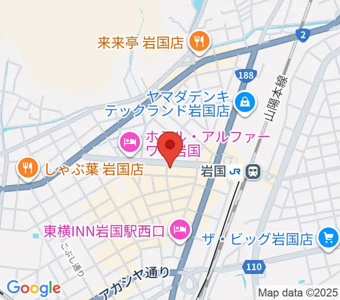 岩国club LOUDSTARの地図