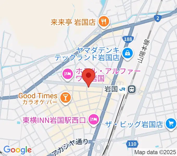 岩国club LOUDSTARの地図