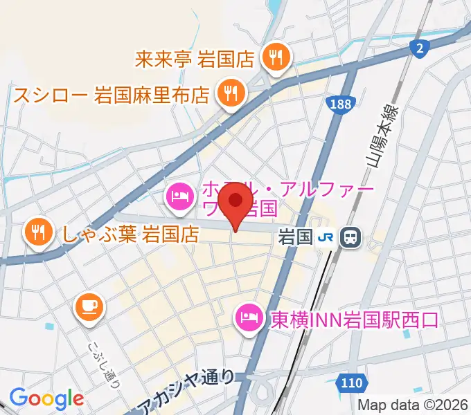 岩国club LOUDSTARの地図