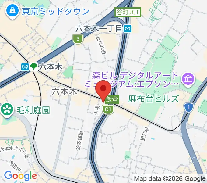 六本木VARIT.の地図