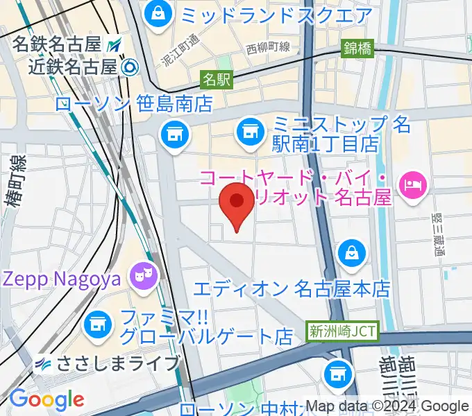 名古屋四季劇場の地図