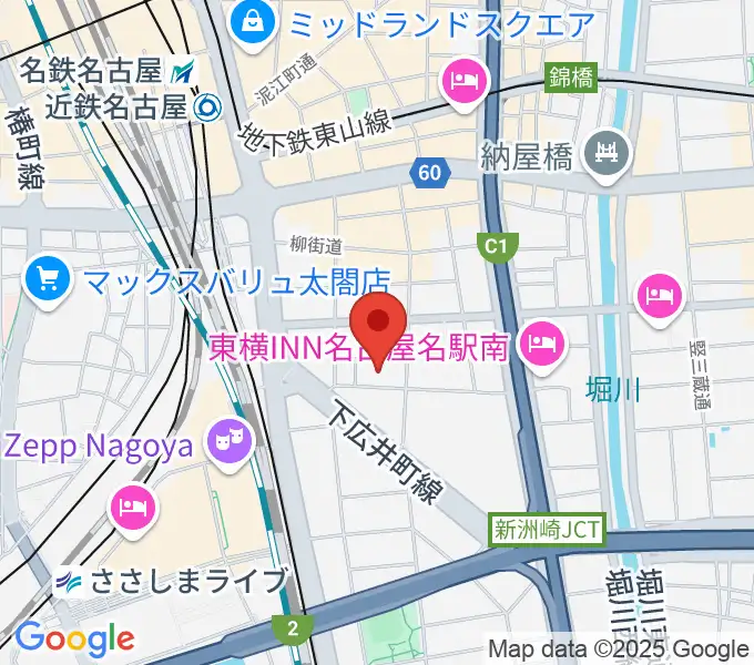 名古屋四季劇場の地図