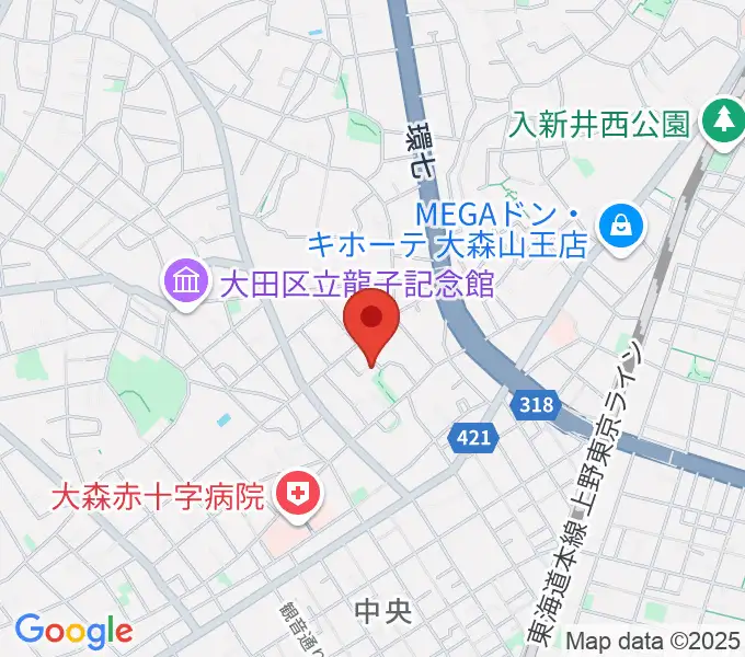 瀬山弦楽器工房の地図