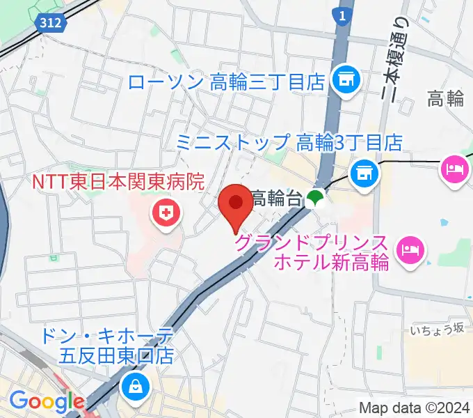 あげいし弦楽器工房の地図