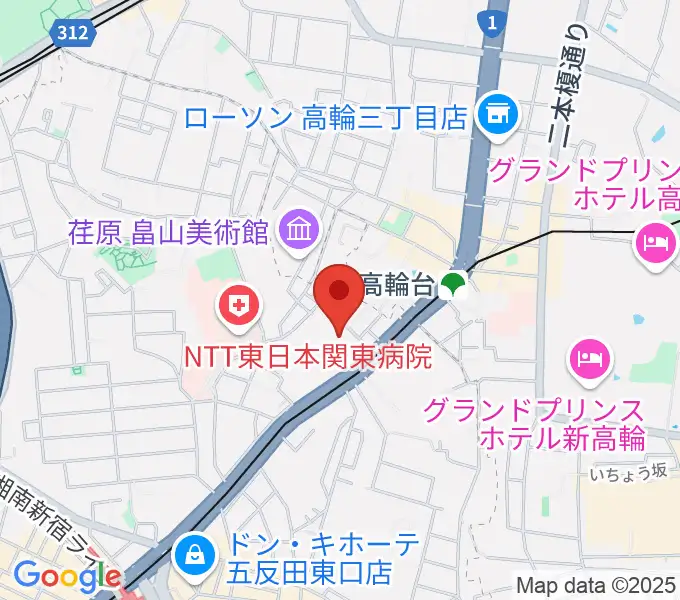 あげいし弦楽器工房の地図