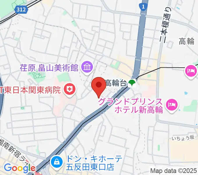 あげいし弦楽器工房の地図