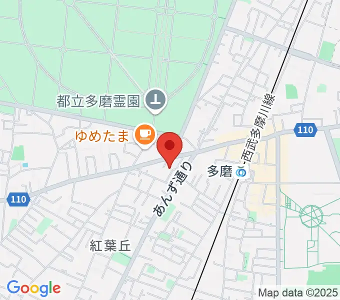 あげいし弦楽器工房の地図
