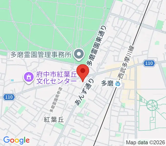 あげいし弦楽器工房の地図