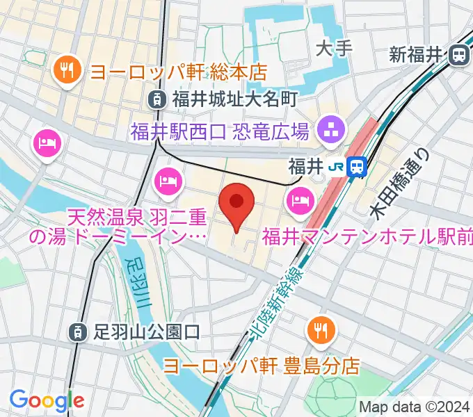 福井 北ノ庄クラシックスの地図