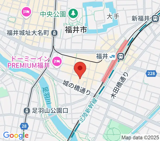 福井 北ノ庄クラシックスの地図