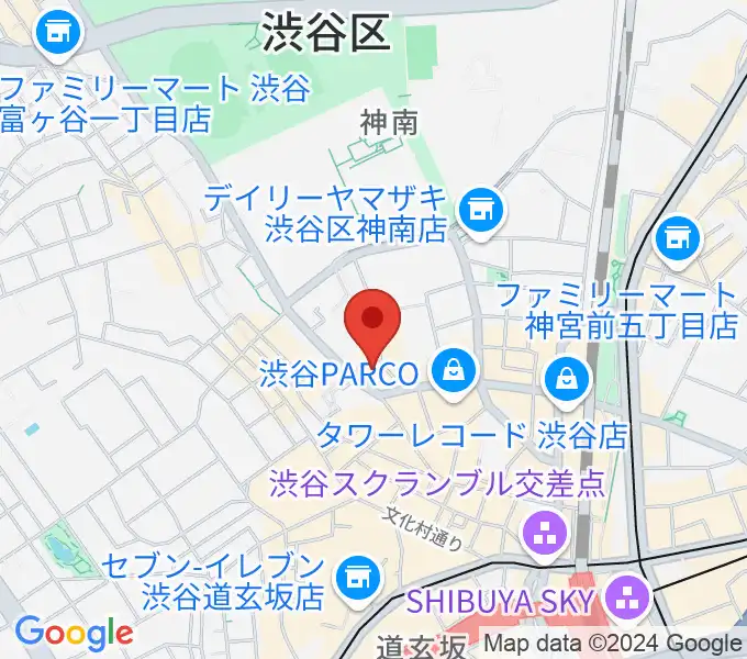 渋谷NERDSの地図