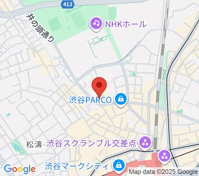 渋谷NERDSの地図