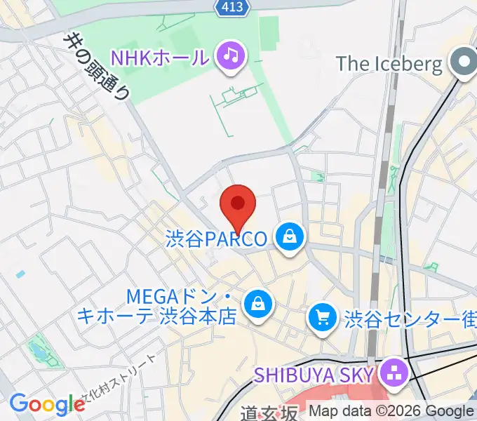 渋谷NERDSの地図