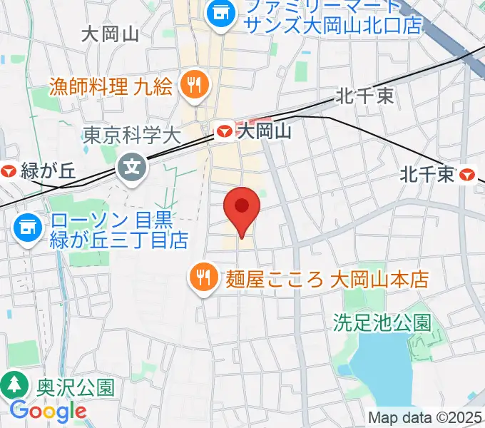 大岡山グッドストックトーキョーの地図