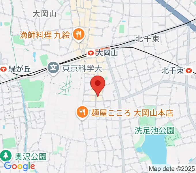 大岡山グッドストックトーキョーの地図