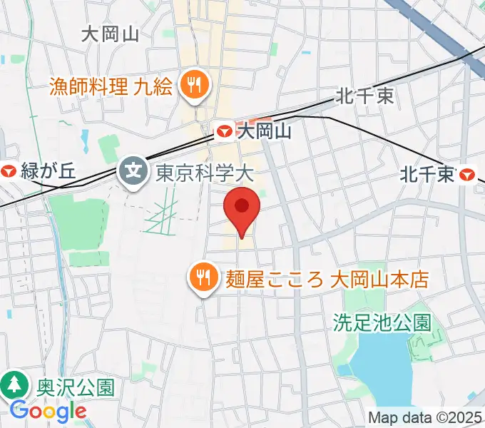 大岡山グッドストックトーキョーの地図