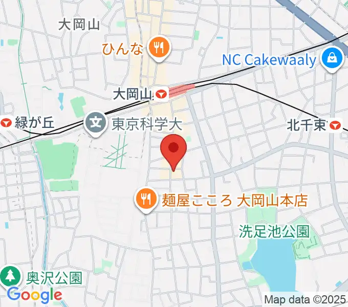大岡山グッドストックトーキョーの地図