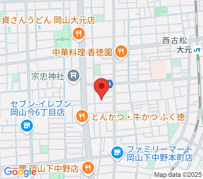 おおもとピアノサロンの地図