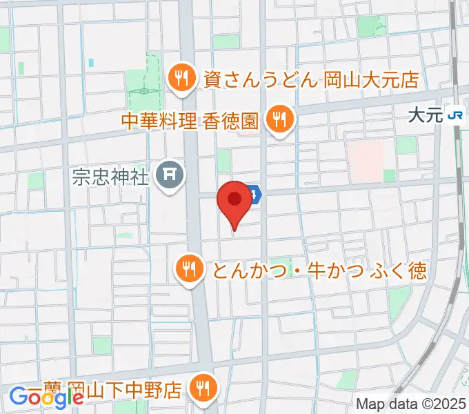 おおもとピアノサロンの地図