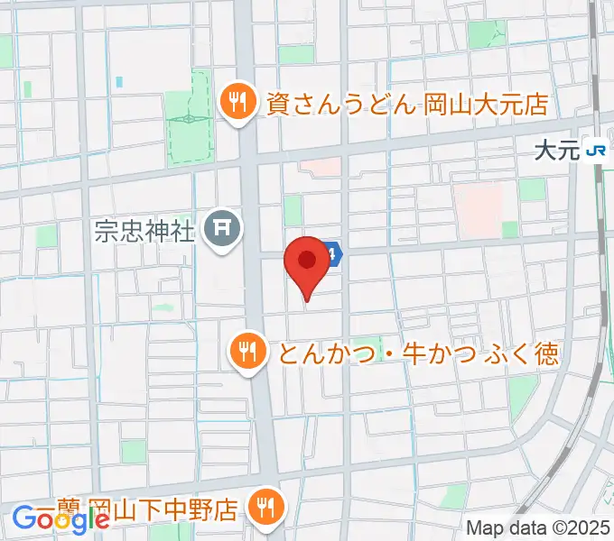 おおもとピアノサロンの地図