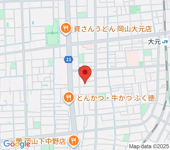 おおもとピアノサロンの地図