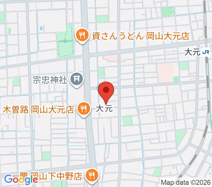 おおもとピアノサロンの地図
