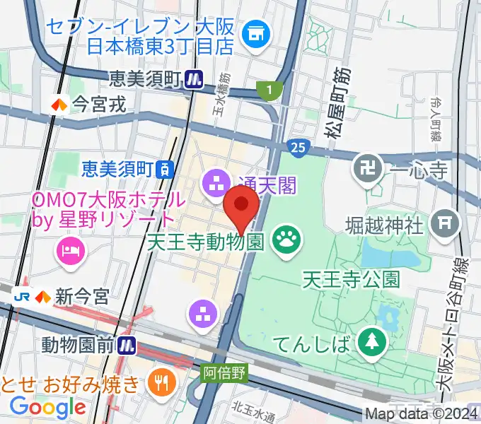 朝日劇場の地図