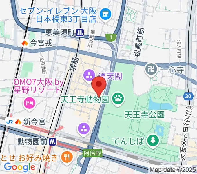 朝日劇場の地図