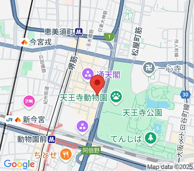 朝日劇場の地図