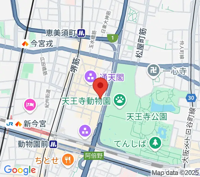 朝日劇場の地図