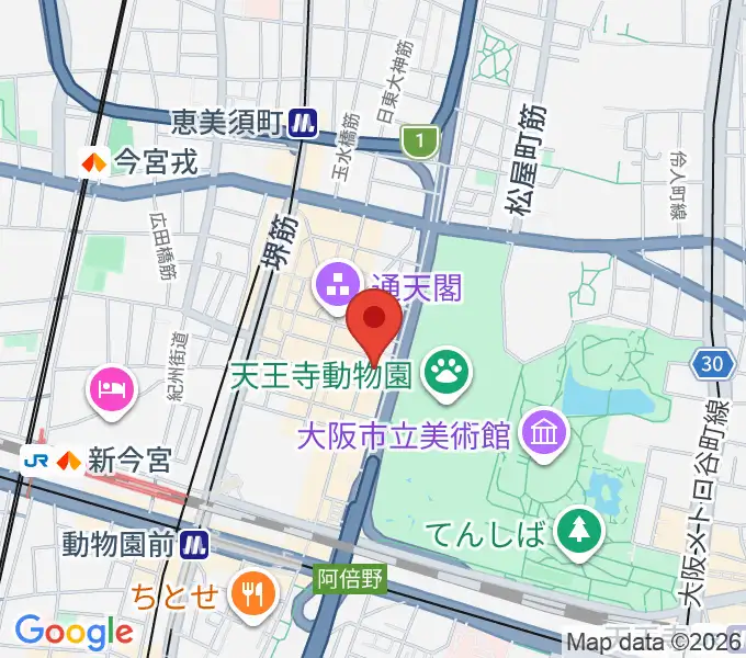朝日劇場の地図