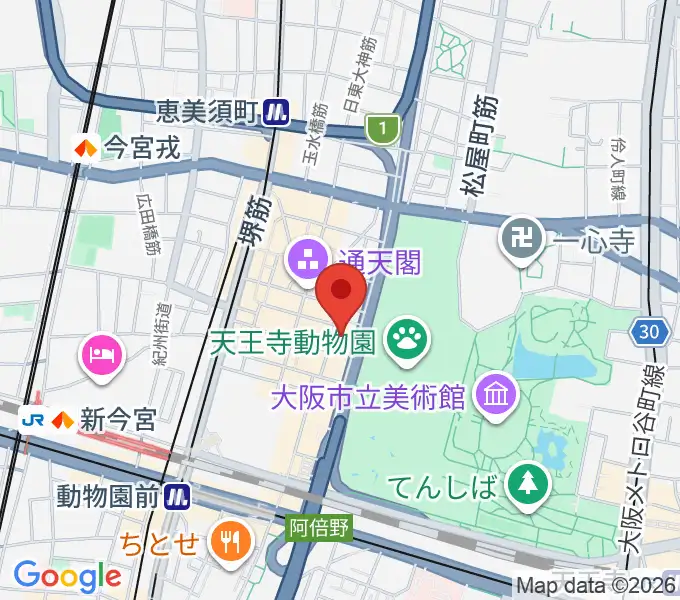 朝日劇場の地図