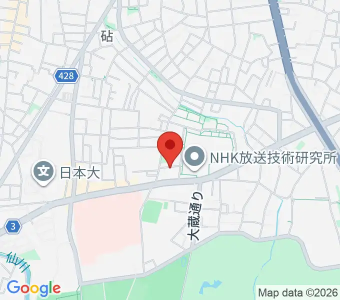 MGS Music School 砧校の地図