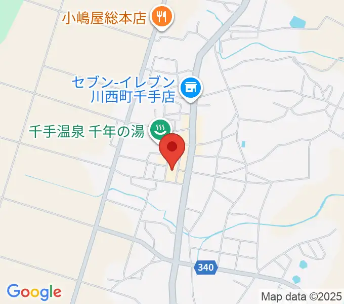 千手中央コミュニティセンターの地図