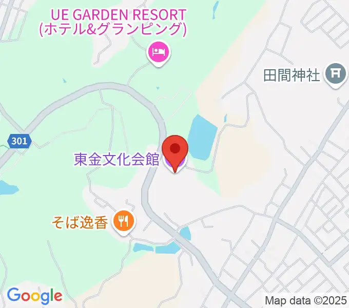 東金文化会館の地図