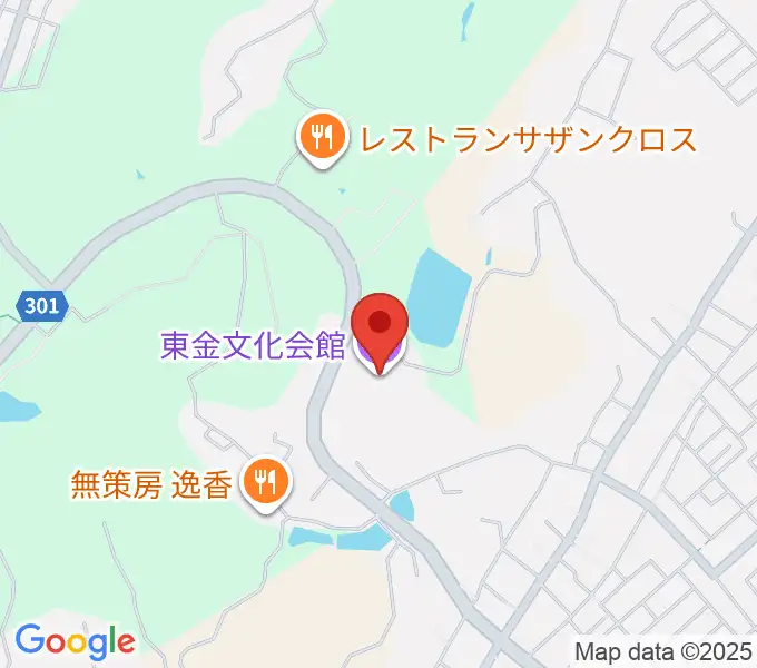 東金文化会館の地図