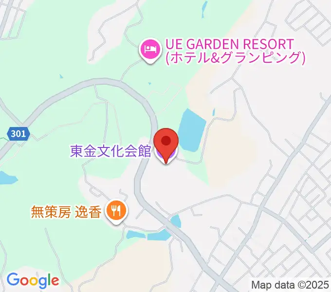 東金文化会館の地図