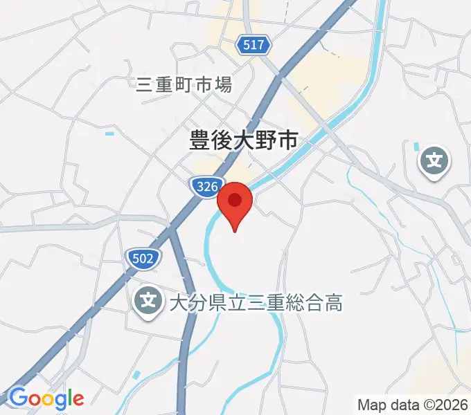 豊後大野市総合文化センター エイトピアおおのの地図