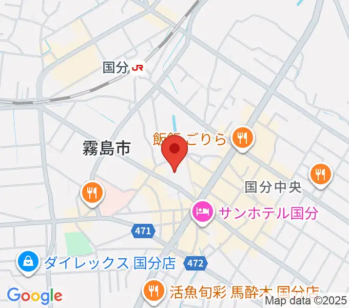 国分ハウジングホール 霧島市民会館の地図