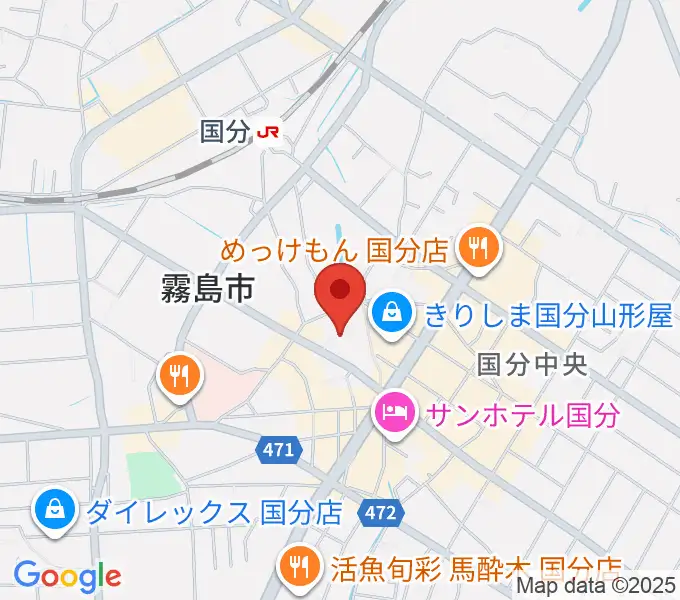 国分ハウジングホール 霧島市民会館の地図