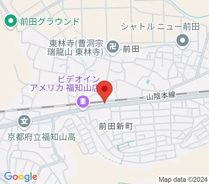 福知山サウンドラットの地図