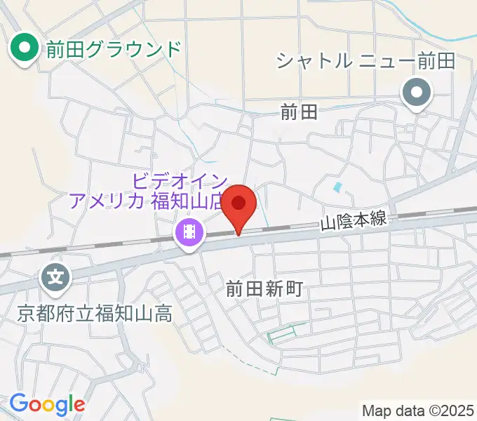 福知山サウンドラットの地図