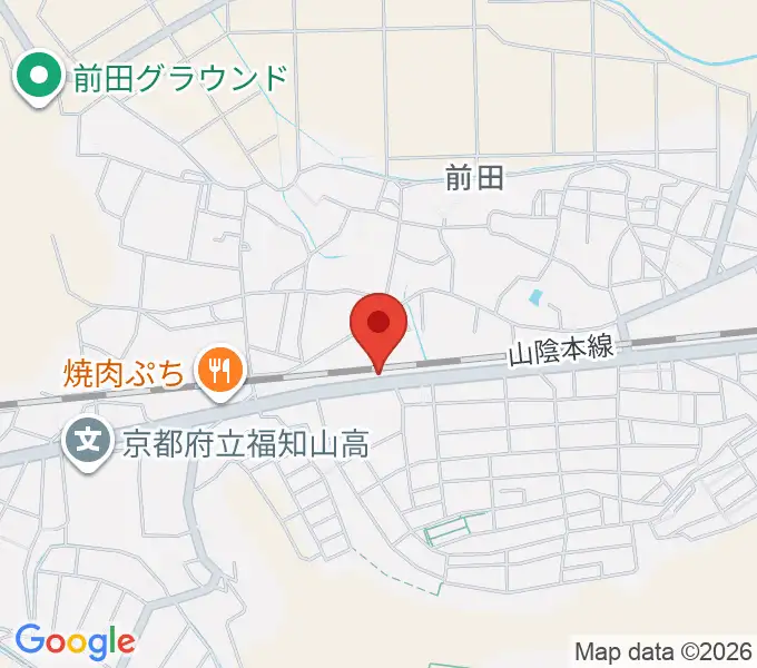 福知山サウンドラットの地図
