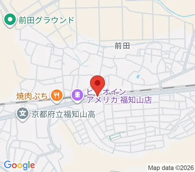 福知山サウンドラットの地図