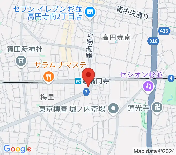 ラパン音楽教室の地図