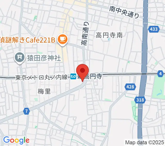 ラパン音楽教室の地図